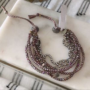 NWT Anthropologie Magnetic Clasp Bracelet | Purple